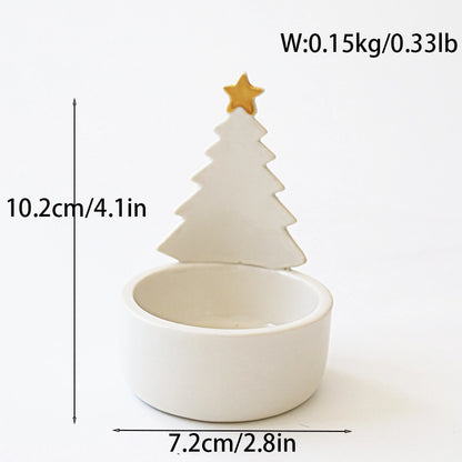 Halloween Cute Santa Claus Ghost Cat Ceramics Candlestick