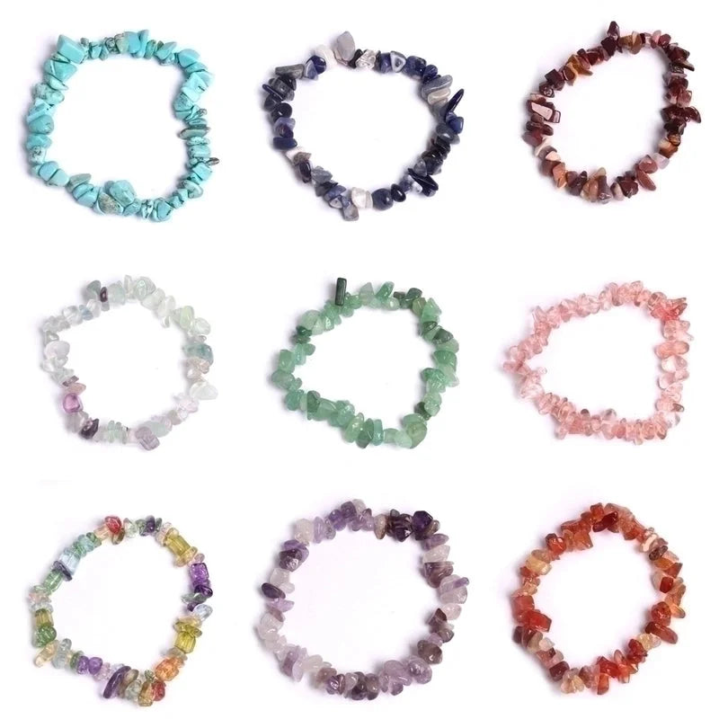 Minimalist Color Block Artificial Crystal Irregular Bracelets