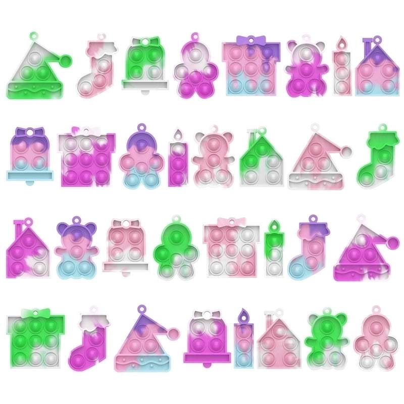 Cute Colorful Heart Silicone Squeeze Bracelet Pressure Reduction Toy