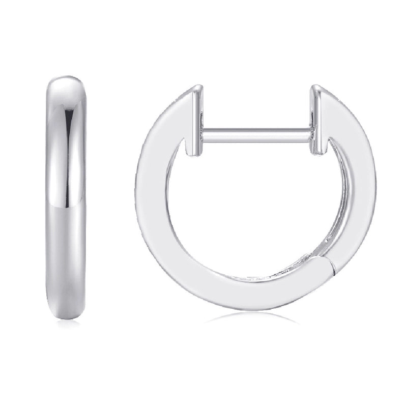 1 Pair Minimalist Solid Color Plating Copper Gold Plated Earrings