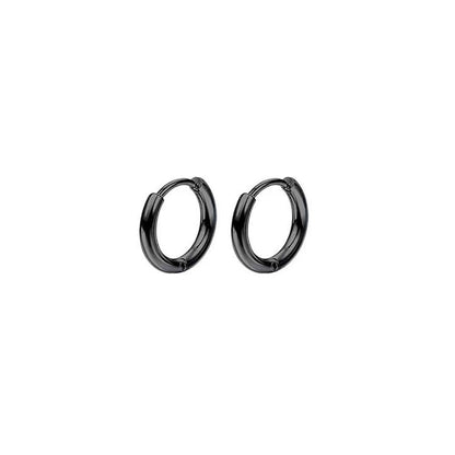 1 Pair Vintage Style Minimalist Round 304 Stainless Steel 18K Gold Plated Stainless Steel Earrings