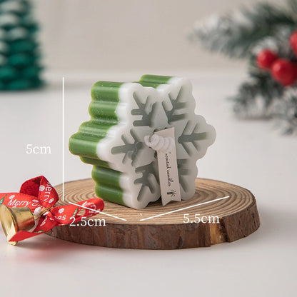 Christmas Minimalist Classic Style Snowflake Paraffin