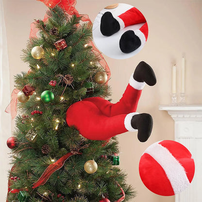 Christmas Tree Decoration Plush Door Decoration Santa Claus Elf Legs Christmas Decoration Home Hanging Ornament