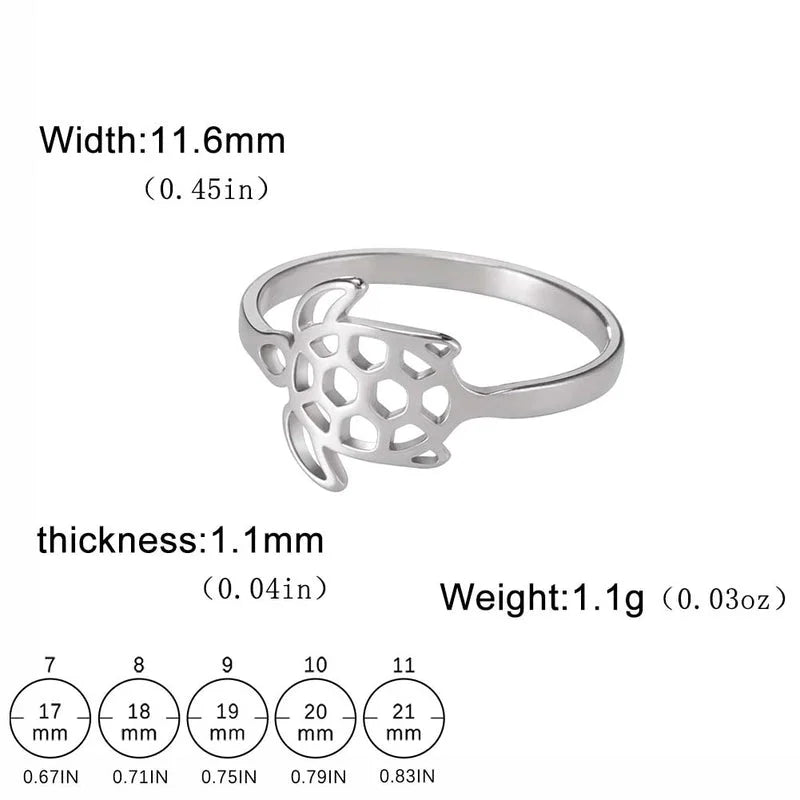 Minimalist Solid Color 304 Stainless Steel Plating Rings