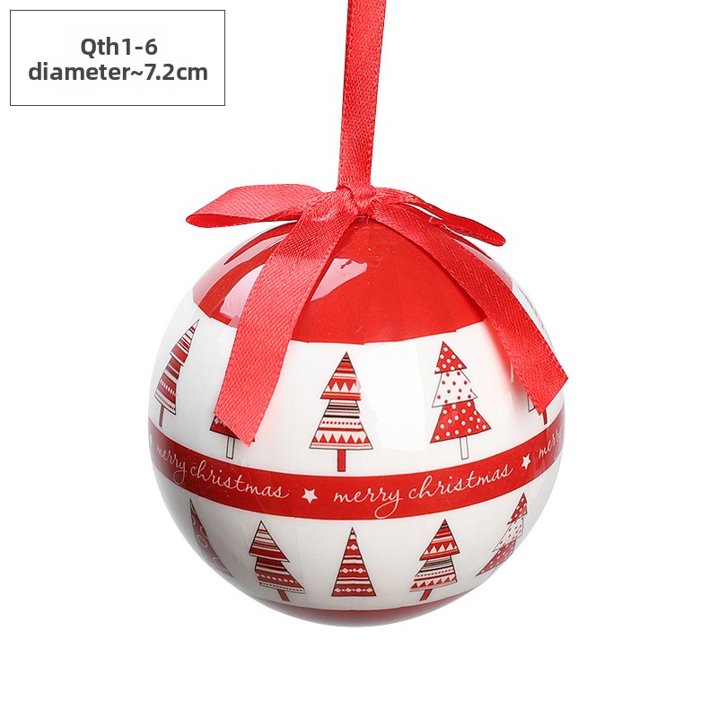 Christmas Ball Pendant Snowman Foam Ball Ornament Christmas Tree Hanging Ball Atmosphere Decoration Supplies