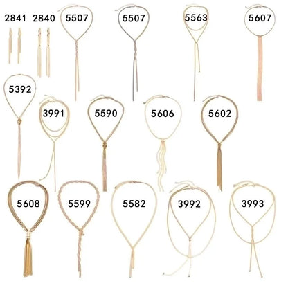 Sexy Minimalist Solid Color Copper Plating Chain Long Necklace