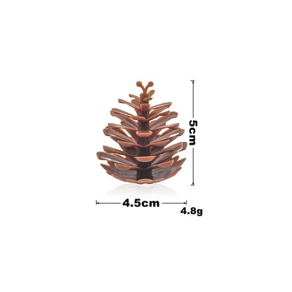 Christmas Decorations Christmas Tree Pine Cone Pendant High Simulation Pine Cone Wreath Decoration 13cm American Pine Cone
