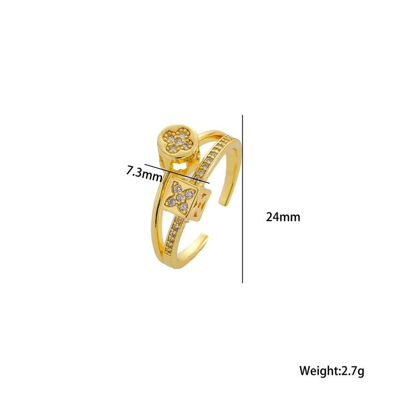 Copper 18K Gold Plated Minimalist Shiny Plating Snake Rings
