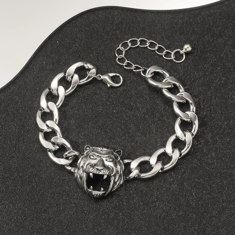 Minimalist Cool Style Spider Arylic Alloy Plating Halloween Men's Bracelets