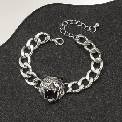 Minimalist Cool Style Spider Arylic Alloy Plating Halloween Men's Bracelets