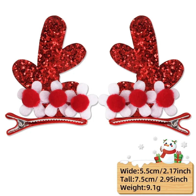 Christmas Cartoon Style Cute Antlers Party Festival Hairpin