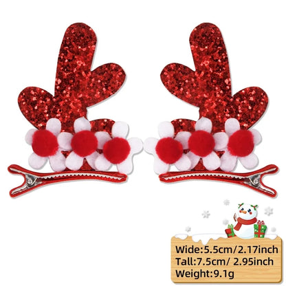 Christmas Cartoon Style Cute Antlers Party Festival Hairpin