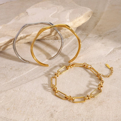 Round Stainless Steel Electroplating Bangles