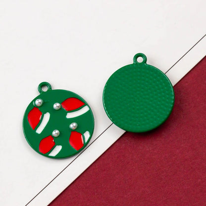 10 PCS/Package Alloy Bow Knot Bell Snowflake Pendant Jewelry Accessories