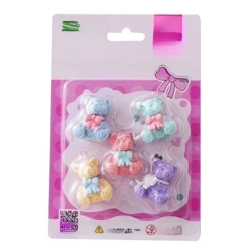 Cute Assembled Clamshell Packaging Stationary Geometric Eraser 1 Set
