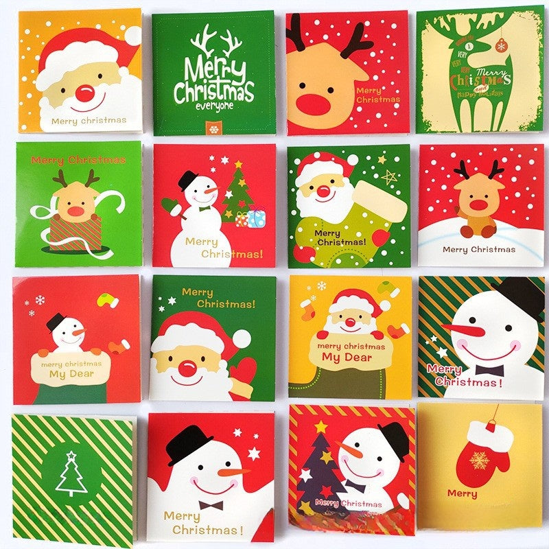 24pcs Christmas 3d Greeting Cards With Envelopes Cute Holiday Christmas Tree Hanging Cards