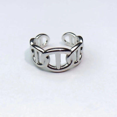 Minimalist Heart Shape Titanium Steel Open Rings