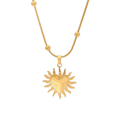 Elegant Streetwear Commute Irregular 304 Stainless Steel 18K Gold Plated Irregular Pendant Necklace