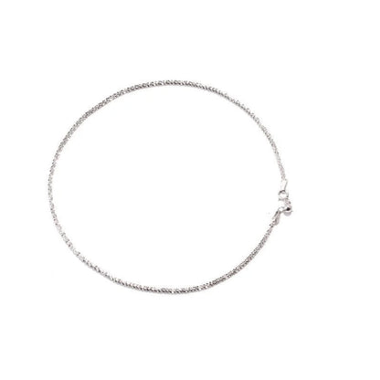 Minimalist Solid Color Copper Inlay Rhinestones Silver Plated Bracelets Necklace