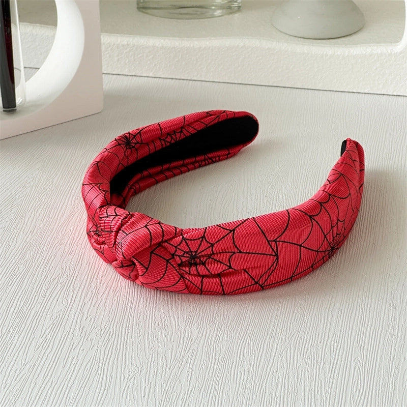 Europe And America New Halloween Headband Skull Pumpkin Fabric Knotted Headband Holiday Party Headdress In Stock