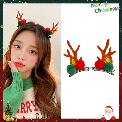 Christmas Cute Antlers Plastic Daily Hairpin