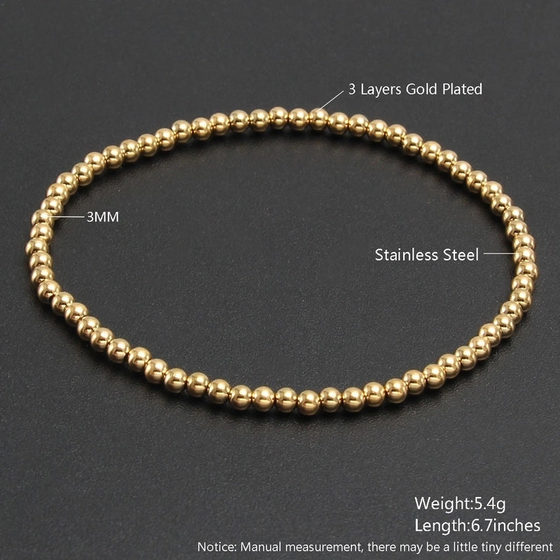 Minimalist Geometric 304 Stainless Steel Bracelets In Bulk