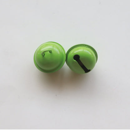 100 Pieces Fashion Bell Metal Iron Plating Christmas Women'S Keychain