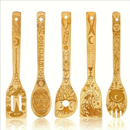 Minimalist Animal Letter Bamboo Shovel Kit 5 Pieces Set