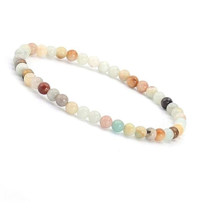 1 Piece Minimalist Round Natural Stone Beaded Bracelets