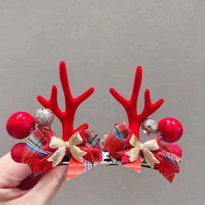 Christmas Fashion Antlers Resin Daily Hairpin