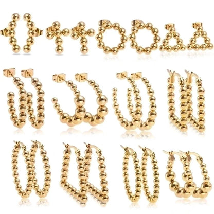 1 Pair Basic Minimalist Triangle Plating 304 Stainless Steel 18K Gold Plated Gold Plated Ear Studs