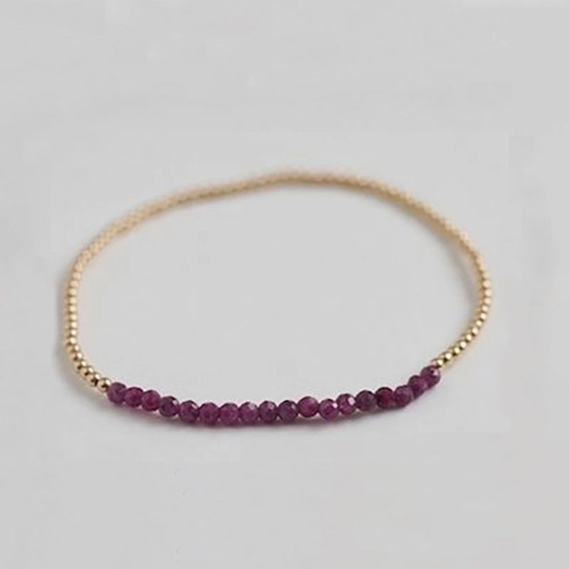 Natural Stone Copper Beaded Geometric Bracelets