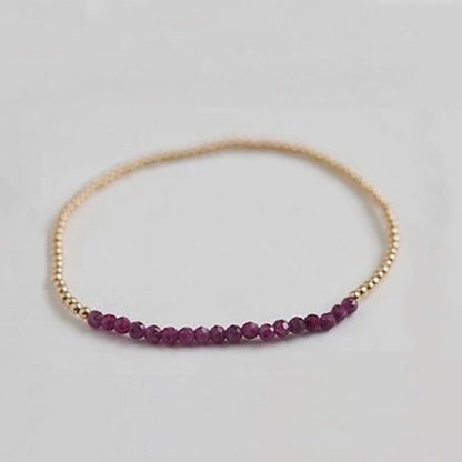 Natural Stone Copper Beaded Geometric Bracelets