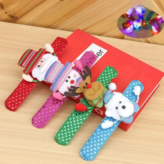 Christmas Sequins Pat Circle Luminous Bracelet