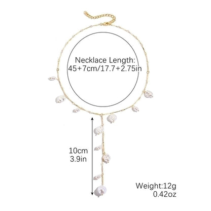 Minimalist Classic Style Solid Color Imitation Pearl Alloy Necklace