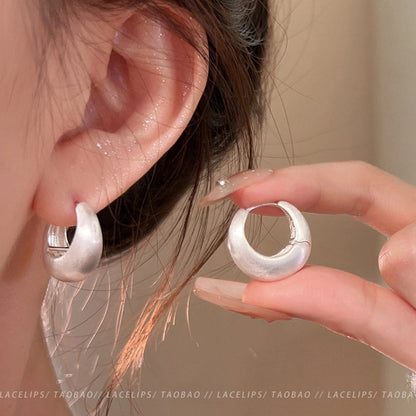 1 Pair Casual Minimalist Round Heart Shape Plating Inlay Copper Zircon Earrings