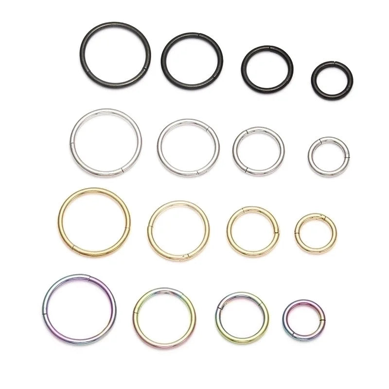 Minimalist Circle Stainless Steel Plating Nose Ring