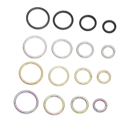 Minimalist Circle Stainless Steel Plating Nose Ring