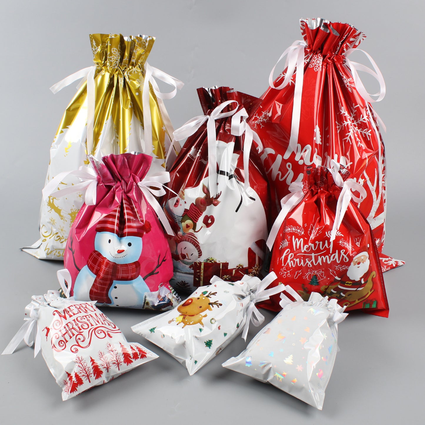 Christmas Gift Bag 2025 Hot Christmas Gift Bag Set Drawstring Bag Candy Bag