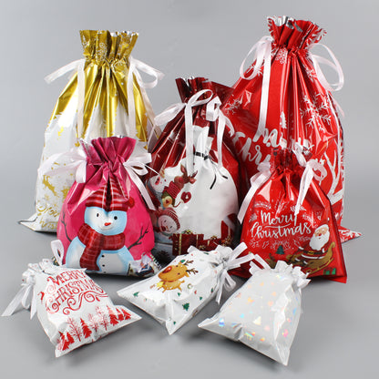Christmas Gift Bag 2025 Hot Christmas Gift Bag Set Drawstring Bag Candy Bag