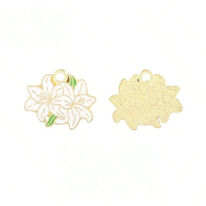 5 Pieces Diameter 3mm Hole Under 1mm Alloy Alloy Letter Snowflake Pendant