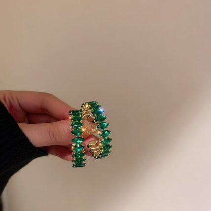 Retro Vintage Geometric Heart Alloy Electroplating Earrings