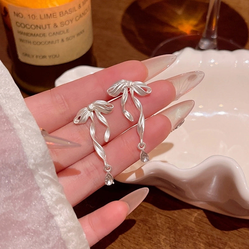 Fashion Geometric Star Flower Imitation Pearl Alloy Tassel Women\'s Drop Earrings 1 Pair