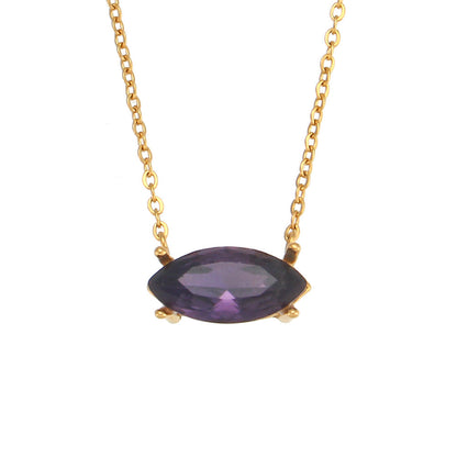 Geometric Stainless Steel 18K Gold Plated Necklaces