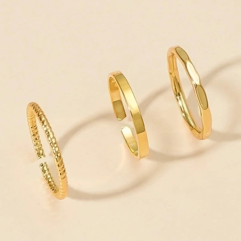 Ethnic Style Geometric Alloy Stainless Steel Rings