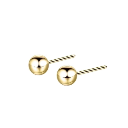 Minimalist Geometric Stainless Steel No Inlaid 14K Gold Plated Earrings