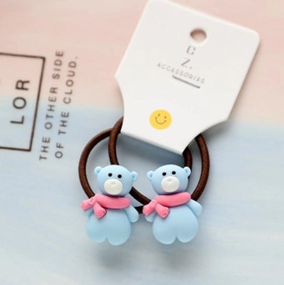 Christmas Fashion Children Unisex Cartoon Character Arylic Handmade Hair Tie