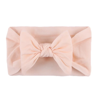 Kid's Fashion Solid Color Bow Knot Cloth Braid Hair Band