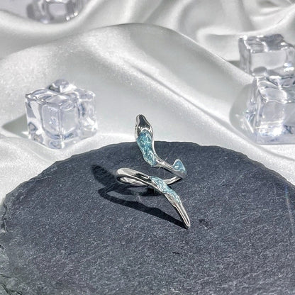 Hip-Hop Cool Style Snake Copper Plating Inlay Rhinestones Open Rings