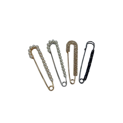 Pants Tight Pants Skirt Waist Artifact Tight Waist Pin Anti-running Light Brooch High-end Corsage Pin Jewelry Pearl Brooch Buckle